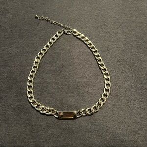 Chunky Gold Tone Link Necklace
